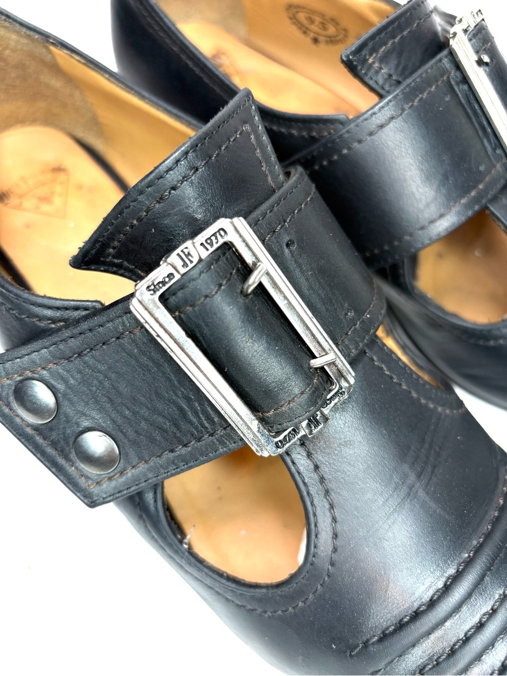 John Fluevog Black Leather Buckled Truth Pilgrim | 9.5 - Picture 6 of 12